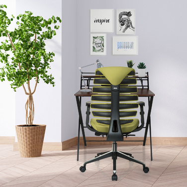 Офісне крісло / поворотне крісло ERGO LINE II Тканина Зелений HJH OFFICE