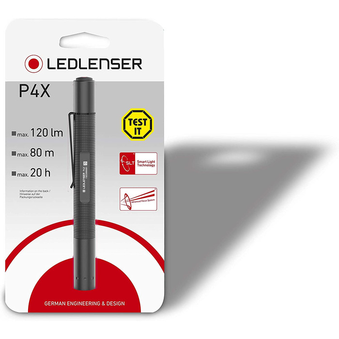 Ліхтарик Ledlenser TT тактичний LED, 280 люмен, 220 м, металевий корпус, фокусування, 3xAAA, для полювання, риболовлі, туризму