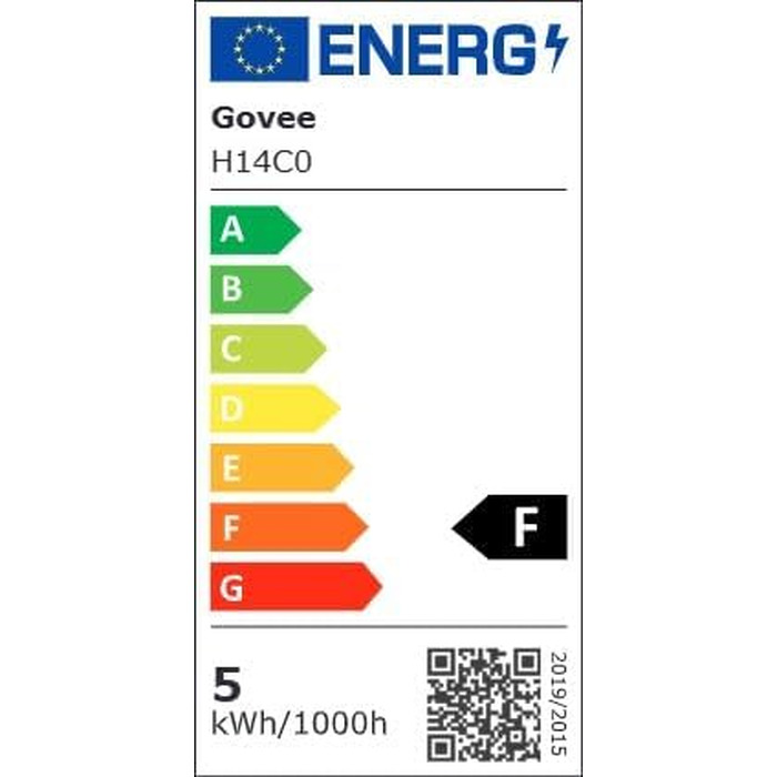Розумна LED лампа Govee Smart Edison E27 RGBWW, 500лм, димнування, форма ST64, набір 2 шт