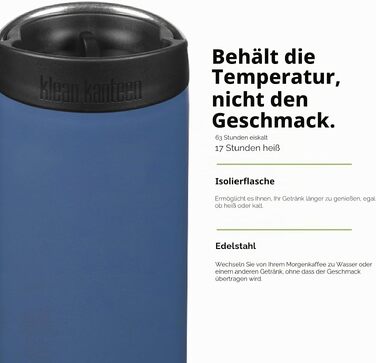Спортивна пляшка для води KleanKanteen TKWide з широким горлом, Real Teal, 592 мл