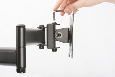 Тримач для монітора DIGITUS - кріплення на стіл - до 32 дюймів - до 3x8 кг - VESA 75x75, 100x100 - Чорний (4 монітори, серія 1)