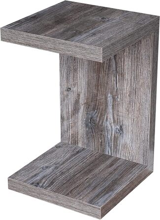 Журнальний стіл levandeo Coco 32x32x50 см, чорний, вінтаж, дерев'яний, shabby chic, для вітальні, без складання