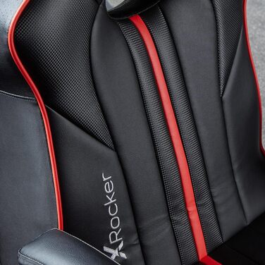 Ігрове крісло X Rocker Torque 2.1 з Bluetooth, вібрацією та аудіосистемою, червоне, педестальне крісло для геймерів та розваг