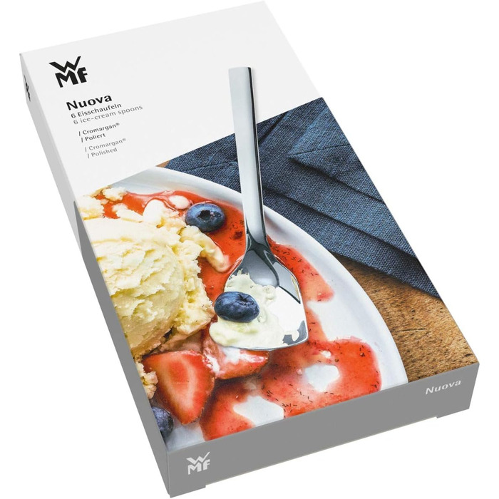WMF Ложка для порціонування десертів Gourmet 21 см Cromargan нержавіюча сталь, для рису, пюре, різото, придатна для мийки в посудомийній машині