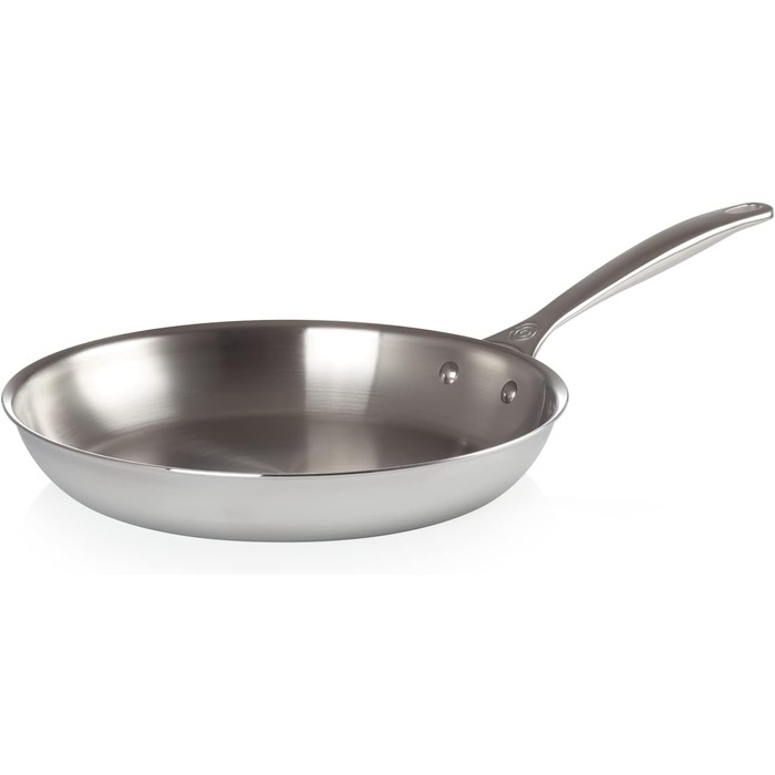 Сковорода LE CREUSET з нержавіючої сталі 30 см, 3-шарова, без покриття