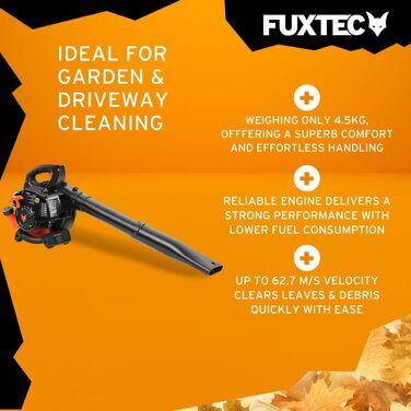 Листодув бензиновий FUXTEC FX-LB126ECO 1 к.с. (0.7 кВт), 60 м/с, 4.5 кг