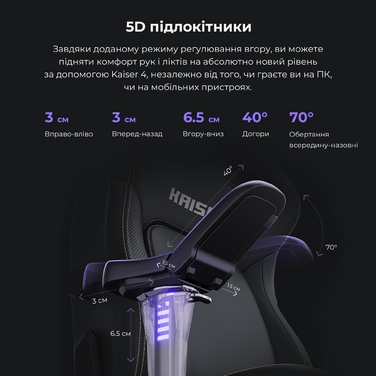 Крісло ігрове Anda Seat Kaiser 4 Black PVC Size XL