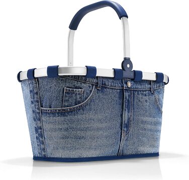 Кошик для покупок reisenthel carrybag Jeans 2, міцний, з великим об'ємом, водостійкий, з внутрішньою кишенею, елегантний дизайн