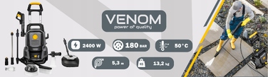 Мийка високого тиску Venom 180 bar 2400 Вт