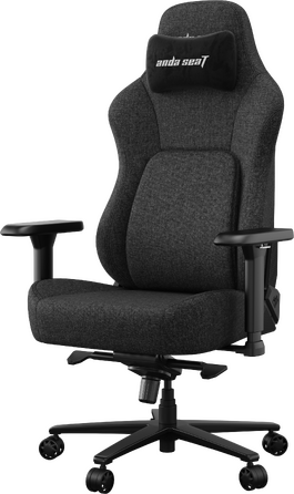 Крісло геймерське ігрове Anda Seat Phantom 4 Pro L до 100 кг Black Fabric  (AD18YSDC-72-B-F-B02)