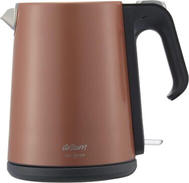 Електричний чайник Arzum Ehlikeyf - турецький чайник, 2200W, 3.5л, 1.2л, нержавіюча сталь, регулювання температури, захист від сухого кип'яття