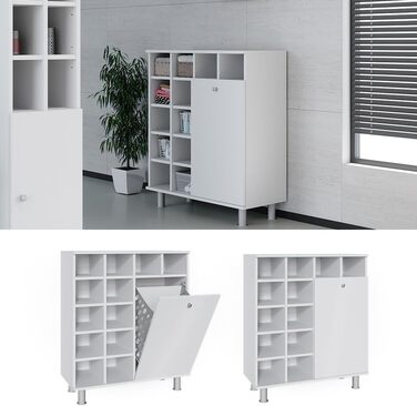 Шафа для ванної Vicco Fynn, біла, 78.4 x 91.6 см
