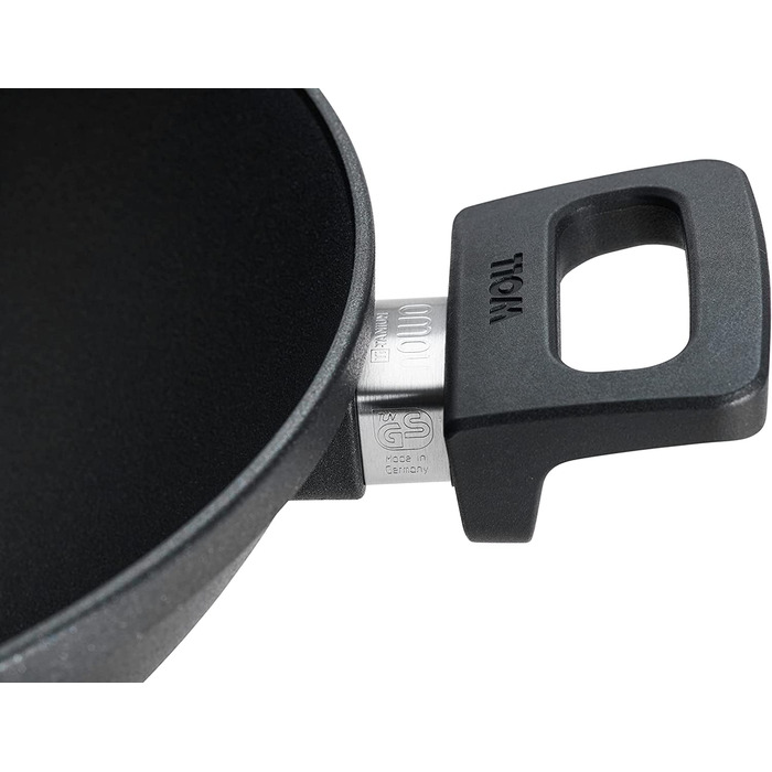 Woll Nowo Titanium Вок-сковорода з кришкою, індукційна, 36 см, 11 см, з 2 ручками, універсальна для всіх плит