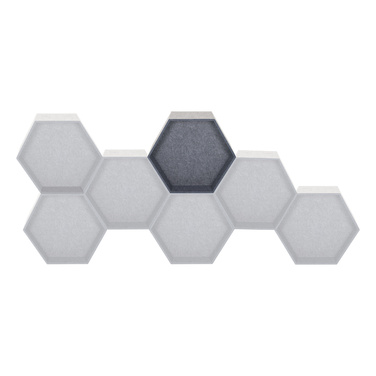 Акустичний роздільник / звукопоглинач FLEXMIUT STORE B 36x54,5*25, модульний PET, сірий, hjh OFFICE