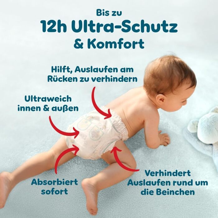 Підгузки-трусики Pampers Premium Protection Pants розмір 4 (9-15 кг), 168 шт, преміум-захист та комфорт