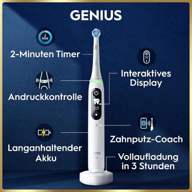 Електрична зубна щітка Oral-B iO Series 9, чорна (White Alabaster), 1 шт.