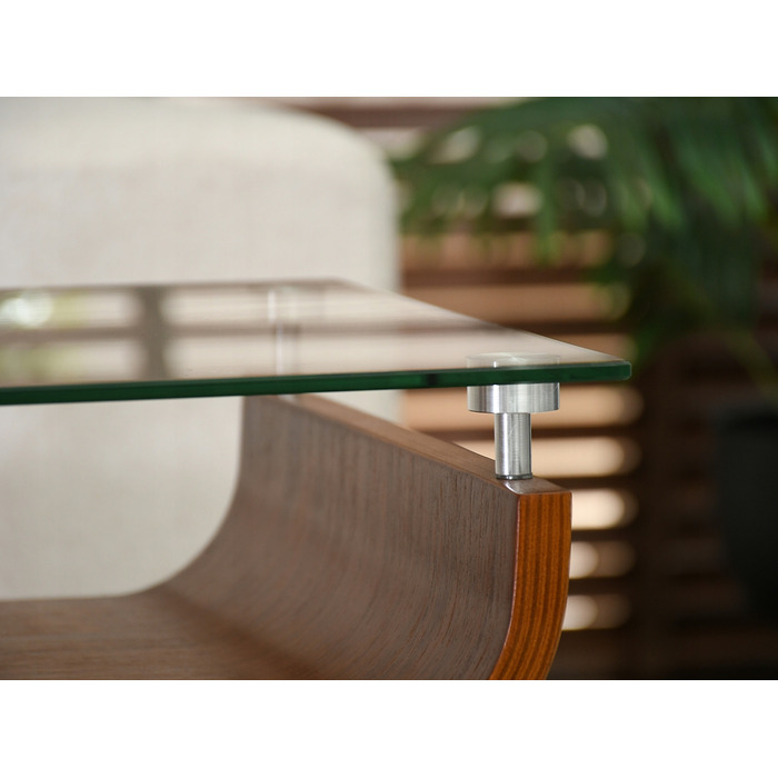 Журнальний стіл Mebel-Partner прямокутний, 88 x 38 x 50,5 см, колір: горіх