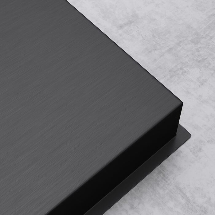 Душова ніша Mai & Mai 30x90x8,3 см, чорна, сталева, настінна, для ванної кімнати, монтаж під плитку