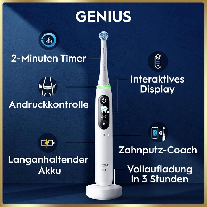 Електрична зубна щітка Oral-B iO Series 9, чорна (White Alabaster), 1 шт.