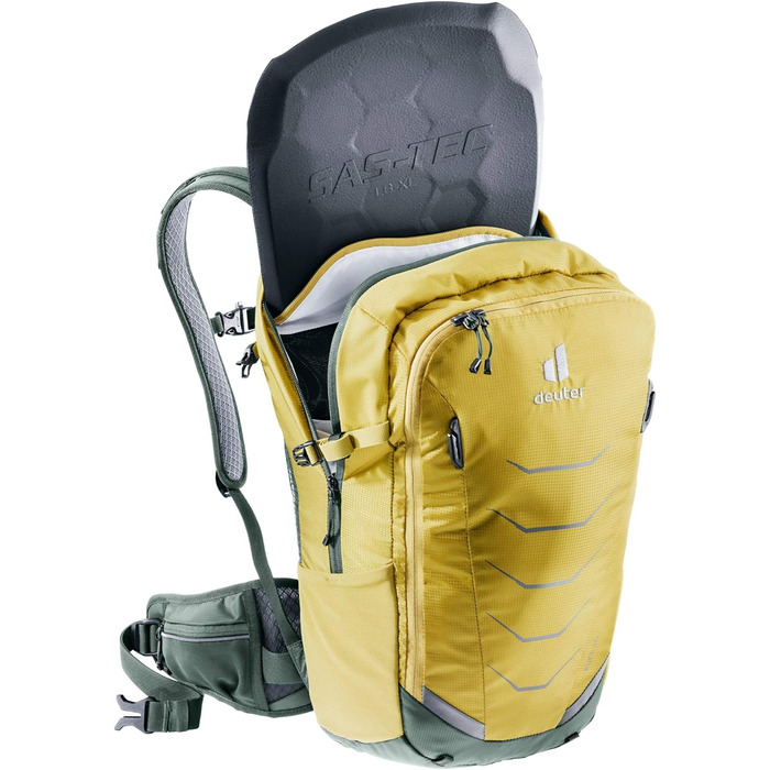 Рюкзак Deuter Flyt 20 з протектором для велосипеда, унісекс, жовто-зелений