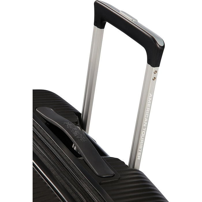 Валіза American Tourister Soundbox Spinner L, розширювана, 77 см, 97/110 л, чорна (Bass Black)