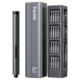 Набір викруток Fanttik E1 Max Mini 50-в-1 з магнітним прецизійним наконечником, 2 режими крутного моменту, для ремонту iPhone, ноутбуків, окулярів, годинників (сірий)