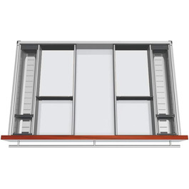 Вставка для столових приборів Blum Orga-Besteck, сірий, комплект роздільників, ширина 800-899 мм, глибина 500 мм