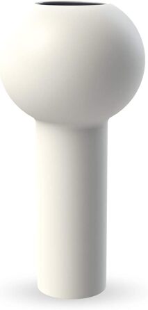 Ваза керамічна Cooee Pillar біла 32 см, діаметр 17 см, ручна робота, HI-028-21-WH
