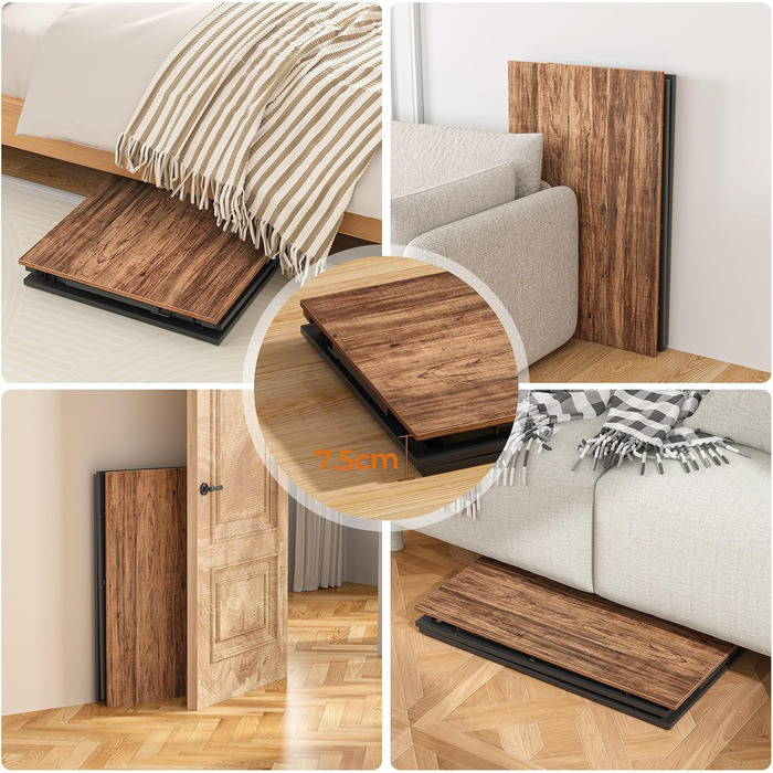 Складний стіл GreenForest 80x48 см для дому, офісу та саду, коричневий - компактний та зручний