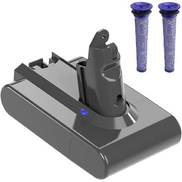 Оновлений акумулятор 6,0Ah для Dyson V6, Li-ion, сумісний з DC62/DC58/DC59/DC61/DC72/DC74/SV03/SV05/SV06/SV07/SV09, акумулятор для бездротового пилососа Dyson V6