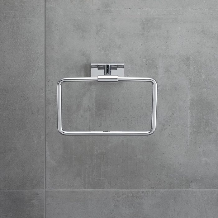 Кільце для рушника Duravit Karree, настінне, хром, 20x6 см