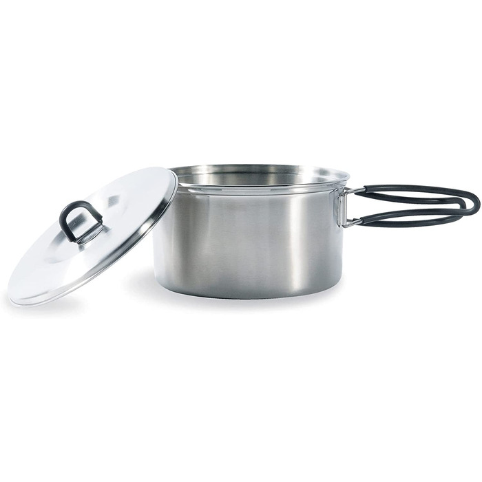 Набір посуду Tatonka Cookset Regular 16 x 9 см з нержавіючої сталі для туризму та кемпінгу