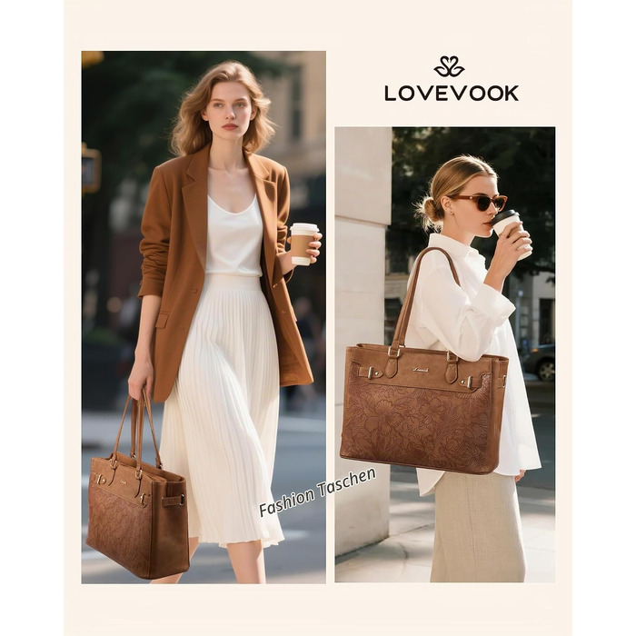 Жіноча сумка-шопер LOVEVOOK для ноутбука 15.6