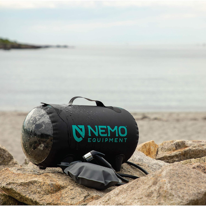 Портативний душ NEMO Helio 11 л для кемпінгу, темний