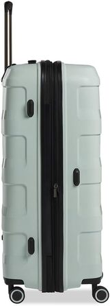Велика валіза Stratic Straw+ з жорстким корпусом, 4 колеса, розширювана, TSA-замок, екологічна, бежева