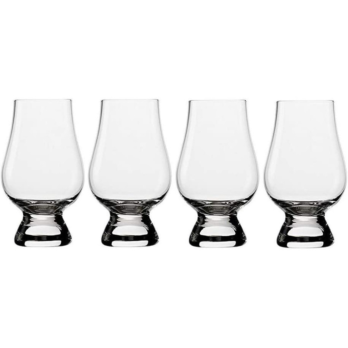 Набір склянок для віскі Glencairn, 4 шт, 190 мл, кришталеве скло, для дегустації, підходить для посудомийної машини