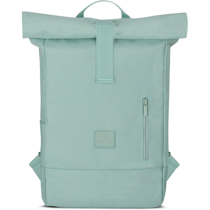 Рюкзак Johnny Urban Robin Medium м'ятний, роллтоп, 15 л, водовідштовхувальний, для ноутбука, унісекс, для міста, велопрогулянок, навчання та бізнесу, екологічний