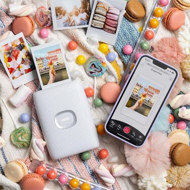 Друк фото з телефону INSTAX Mini LINK 2, Компактний принтер, Білий, Clay White