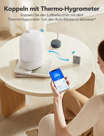 Зволожувач повітря GoveeLife Smart 3L з аромадифузором та нічником для спальні, дитячої, рослин