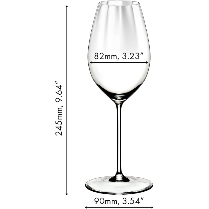 Набір келихів Riedel Performance Syrah/Sauvignon Blanc, 2 шт, кришталеве скло, преміум-якість, машинне виробництво