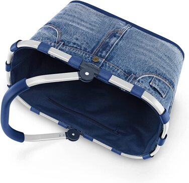 Кошик для покупок reisenthel carrybag Jeans 2, міцний, з великим об'ємом, водостійкий, з внутрішньою кишенею, елегантний дизайн