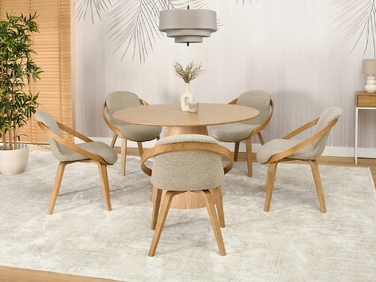 Стілець Mebel-Partner, тканина, бежевий, 1 шт.