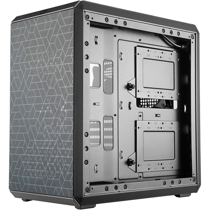 Корпус Cooler Master MasterBox Q500L ATX Mini Tower з прозорою бічною панеллю, організацією кабелів і багатьма варіантами охолодження
