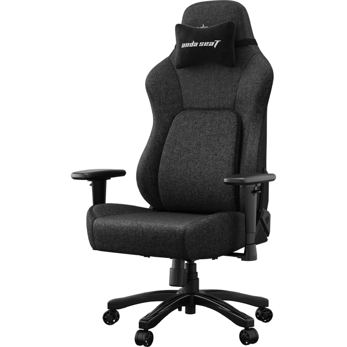 Крісло геймерське ігрове Anda Seat Phantom 4 L до 90 кг Black Fabric (AD18YSD-72-B-F-B01)