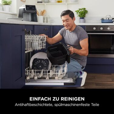 Фритюрниця Ninja Foodi FlexDrawer Dual Zone, 7-в-1, Airfryer, AF500EUCP, чорний & мідний колір