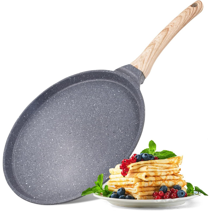 Млинцева пательня Joeji's Kitchen 26 см – антипригарна, індукційна, з м'якою бакелітовою ручкою, для млинців, омлетів, яєць, роти, тва