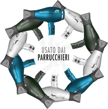 Фен Parlux Digitalyon синій, цифровий, професійний
