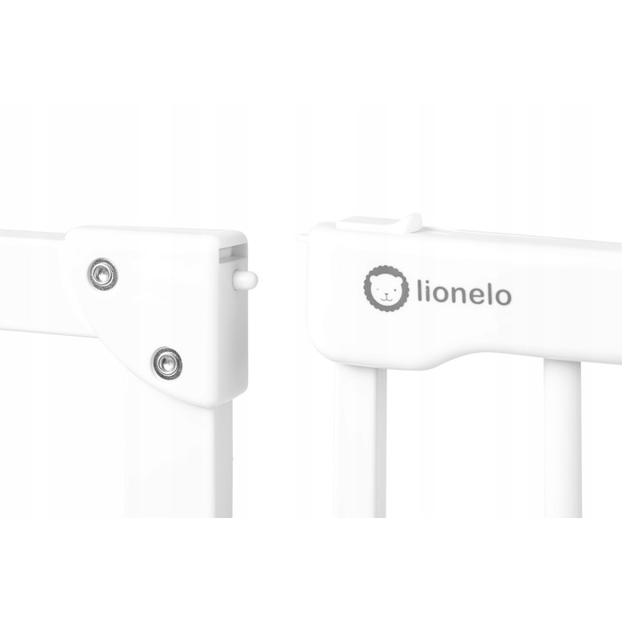 Захисна розпірна огорожа для дверей та сходів Lionelo, біла