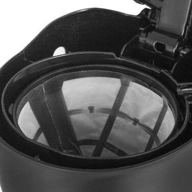 Кавоварка фільтраційна Emerio CME-116801, 0.6 л, скляний глечик, до 5 чашок, знімний постійний фільтр, антикрапельна система, авто-вимкнення 40 хв, 600 Вт, BPA-free, чорна