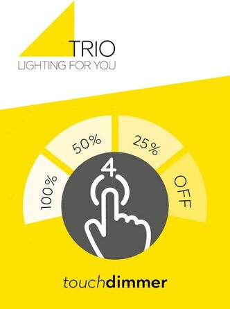 Настільна LED лампа Trio Leuchten Curtis, 4 Вт, сенсорна, гнучкий металевий корпус, матова латунь